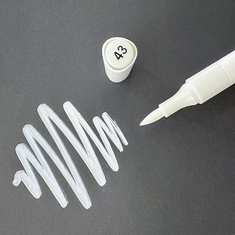 Маркер акриловый кисть Bruno Visconti  "SKETCH&ART" белый