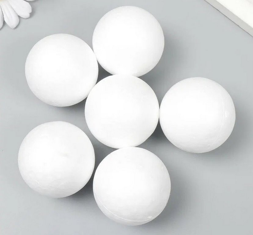 Фигурка для поделок из пенопласта Шар  4,5см (6шт/уп) ОСТРОВ СОКРОВИЩ