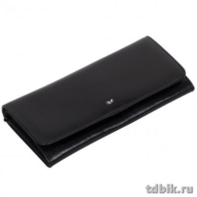 Портмоне Tergan женское 18*8,5см, нат. кожа, цвет черный