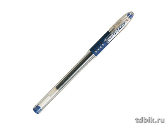Ручка гелевая Pilot резин. упор 0,5мм синяя (стерж.129мм, линия 0,25мм)
