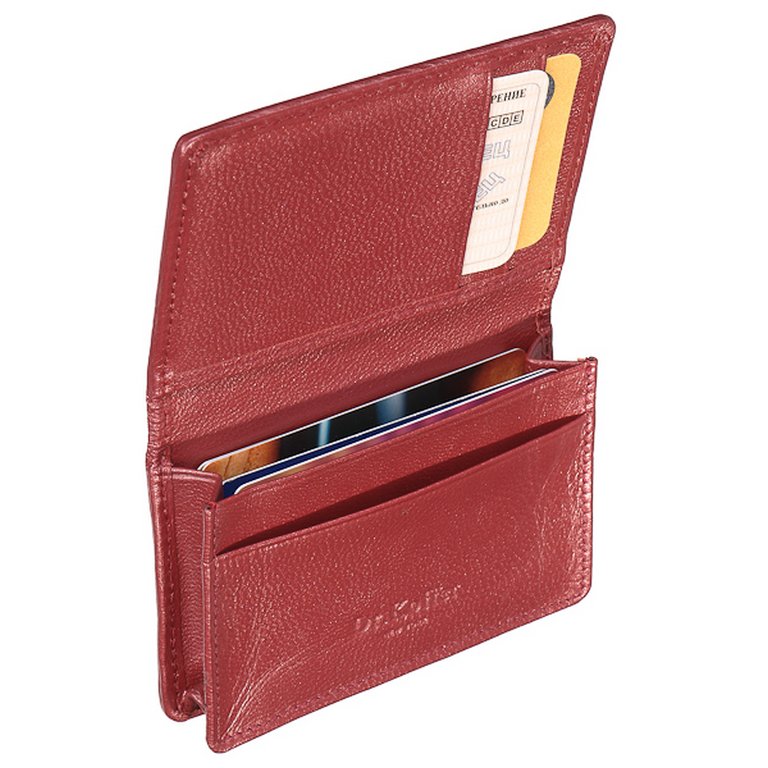 Визитница Dr.Koffer 10,5*7см, цвет красный