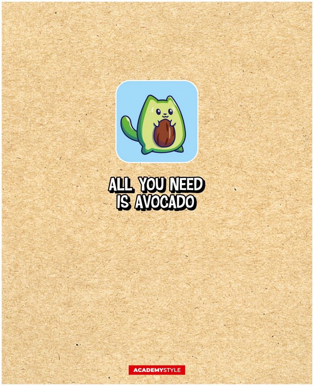 Тетрадь 48 лист кл. А5 на скрепке "АвоКотики"