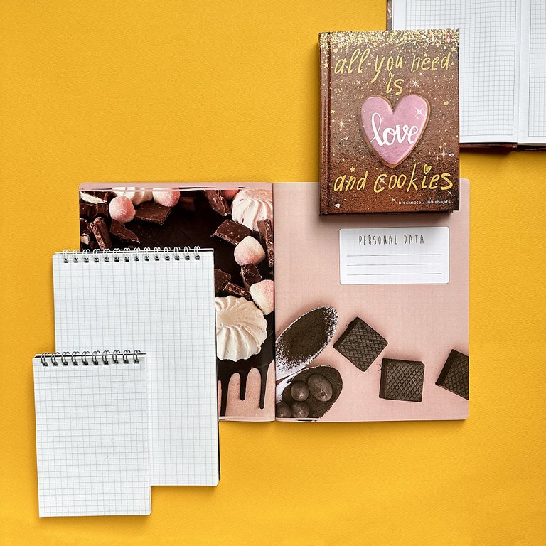 Блокнот А5  40л., 127*202 мм, на гребне Альт "SWEET LIFE" 5 видов