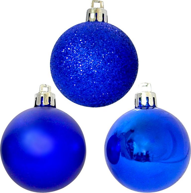Набор шаров  цвет синий  60 мм 3 шт