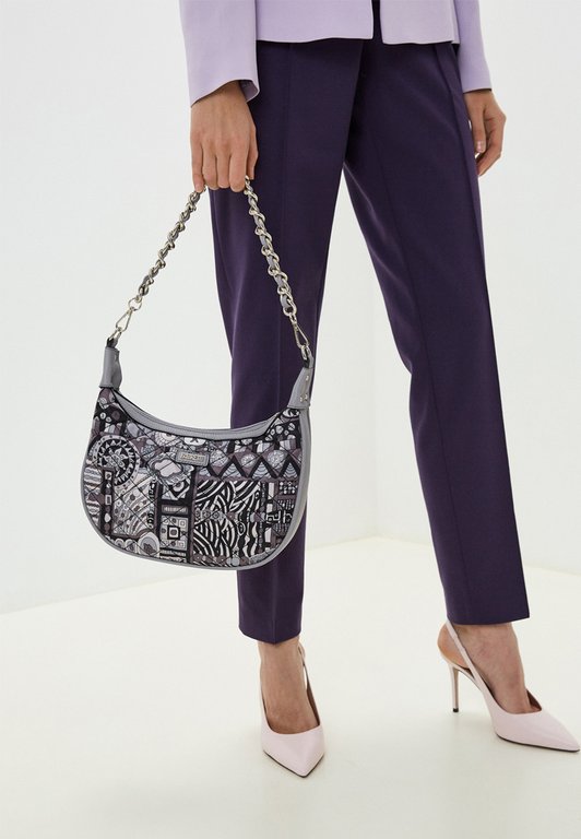 Сумка женская FABRETTI 29х21х8 см, искусст. кожа, серый