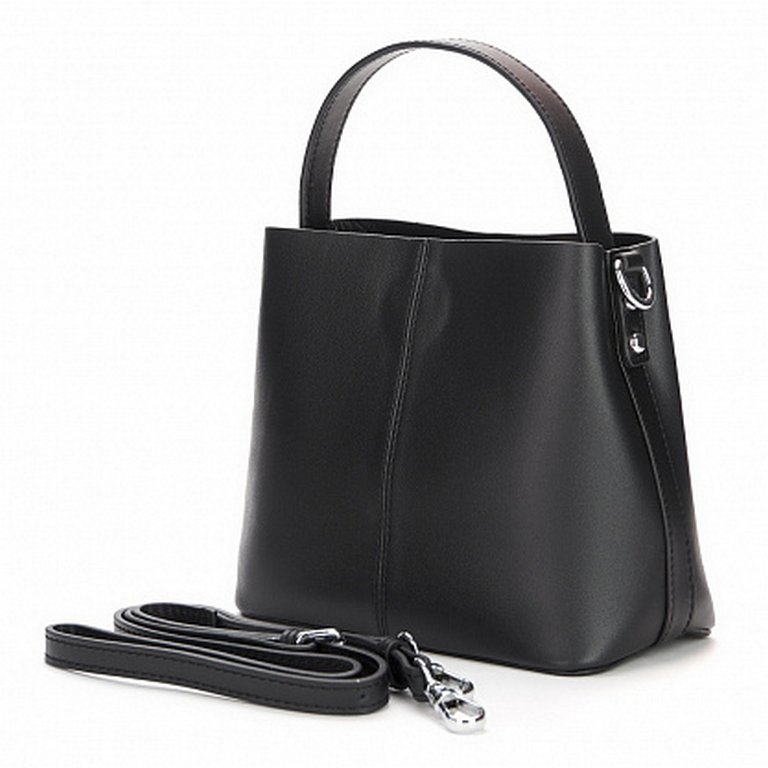 Сумка женская Jane's Story 20х18х11см, нат.кожа, черная