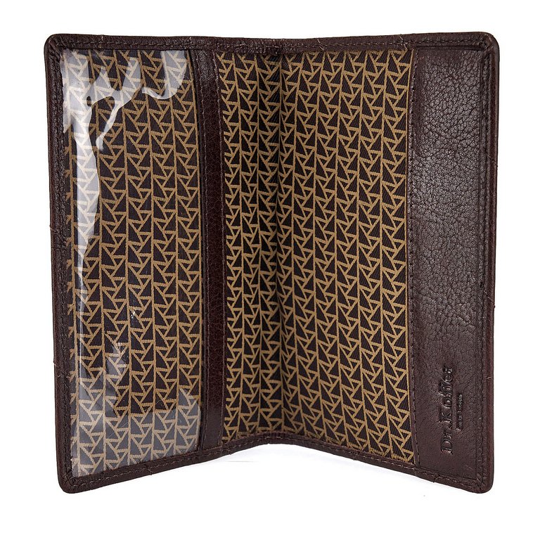 Обложка для паспорта Dr.Koffer нат. кожа, коричневый