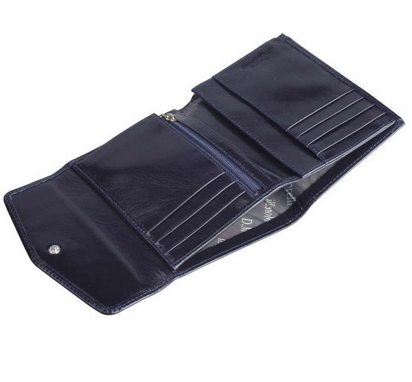 Портмоне D.Morelli "Бонни" нат.кожа, синий