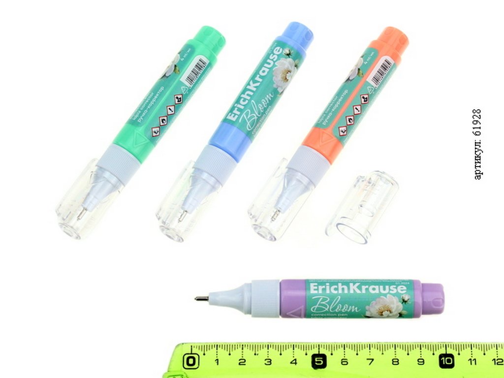 Корректирующая ручка метал. узел  4 мл., ErichKrause "Pastel Bloom"