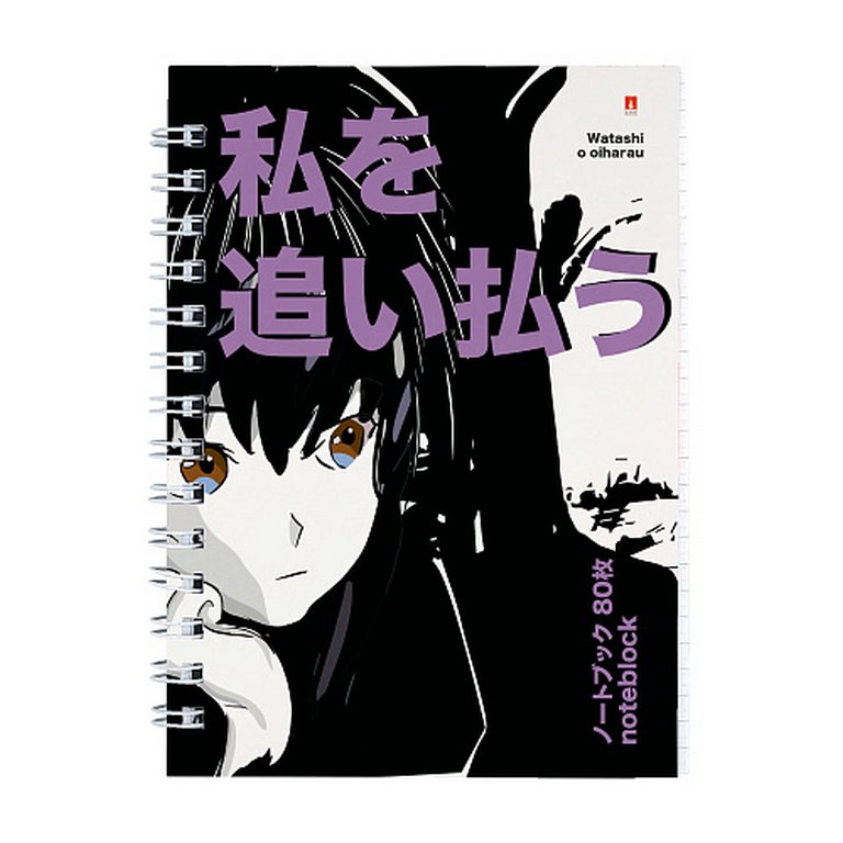 Бизнес-блокнот А6  80л., 100*134 мм, Альт "MANGA ANIME.CITY" 5 видов