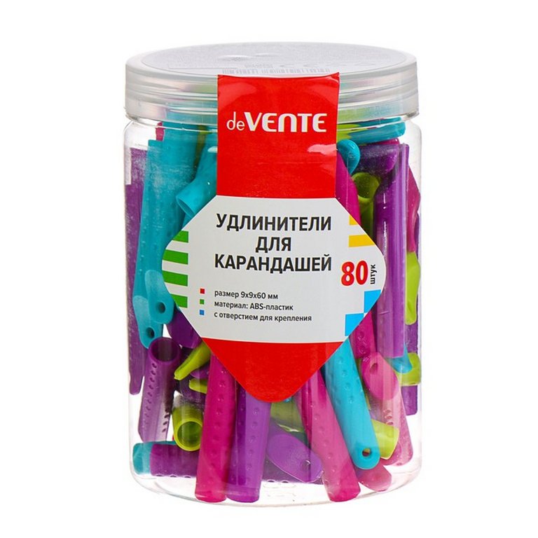 Держатель для карандаша d 9x9x60 мм (пластик)