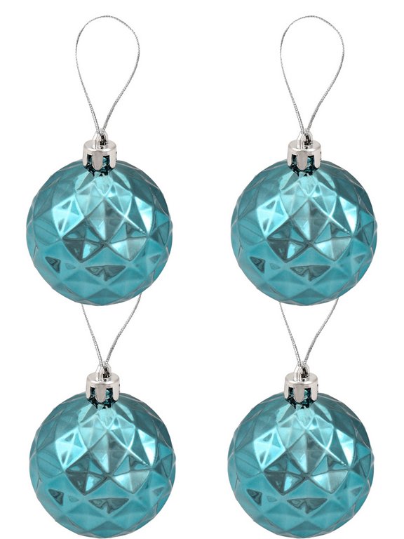 Набор шаров  цвет ассорти 60 мм 20 шт "Голубая лагуна"