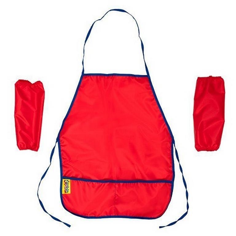 Фартук д/труда + нарукавники "Красный" Каляка-Маляка, 4-7 лет