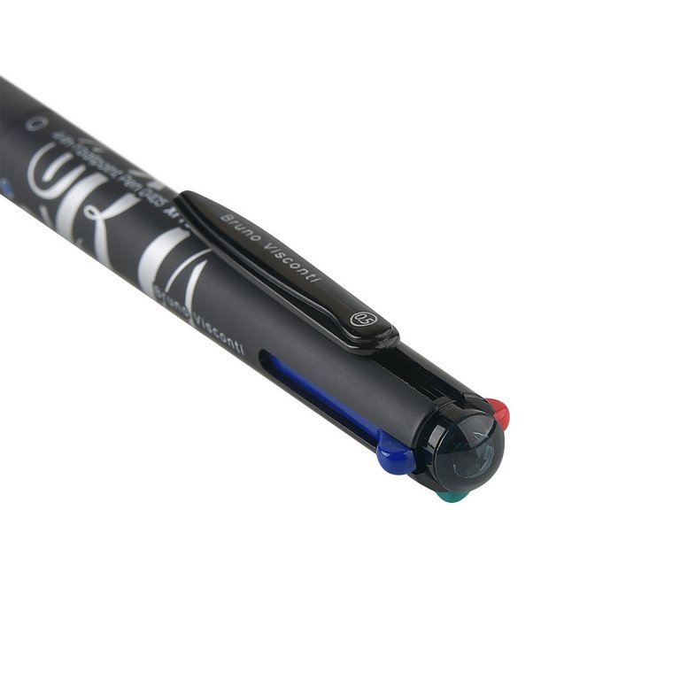 Ручка шариковая авт.  4-х цветная BrunoVisconti "XPRO" 0,5мм (син/зел/крас/чер) (лин. 0,4мм) маслян.