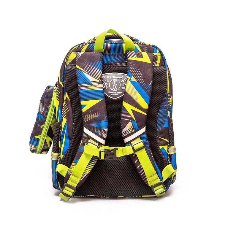 Рюкзак школьный для мальчика ErichKrause SchoolLine 20L "Triangle" (пенал) 42*31*14,5 разноцветный