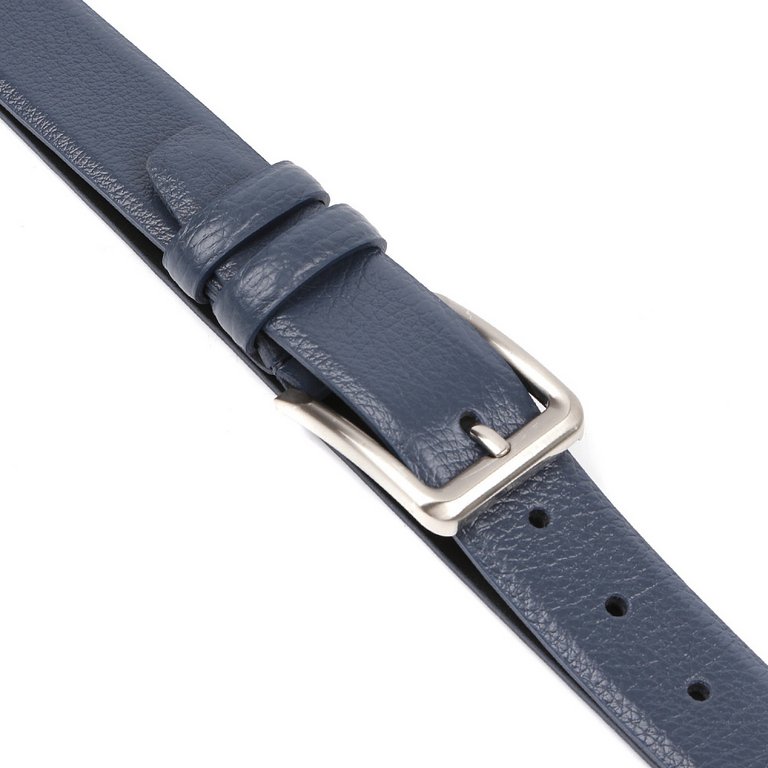 Ремень FABRETTI женский, натуральная кожа, размер 120, тём синий