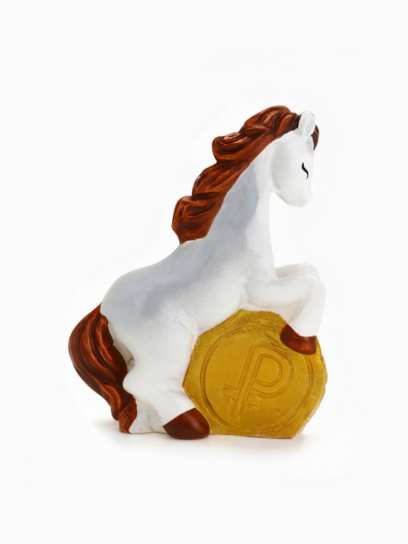 Сувенир "Лошадь с монетой 2026"  3,5см