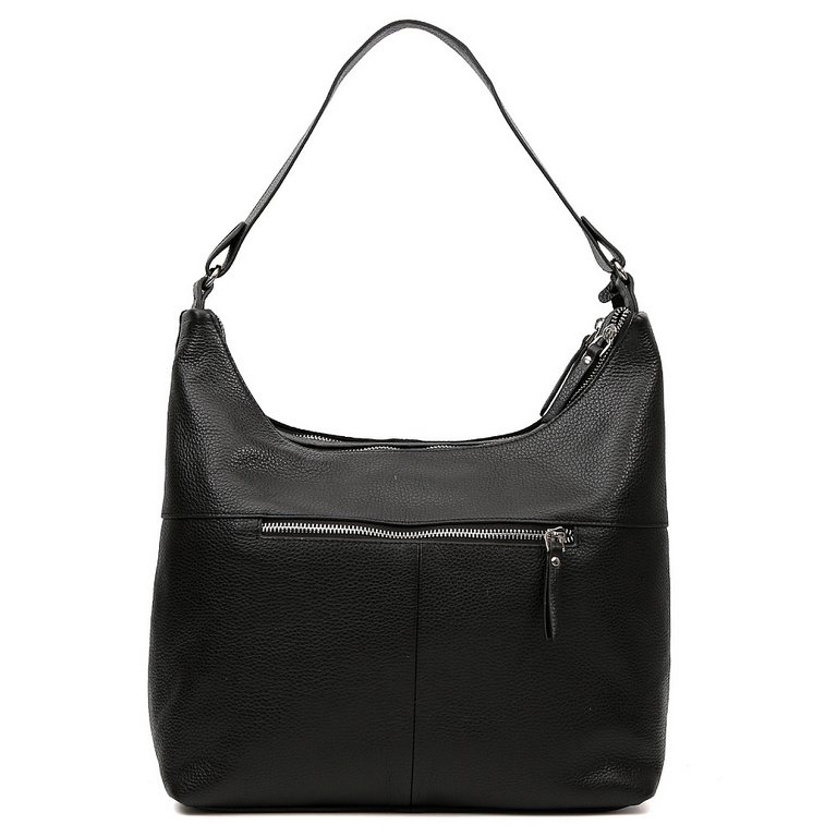 Сумка женская FABRETTI 30*26*12см, нат. кожа, черный