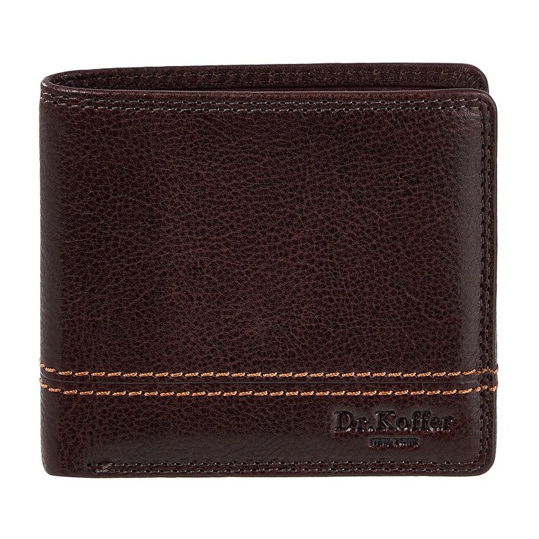Портмоне Dr.Koffer 11*9 см нат. кожа, коричневый