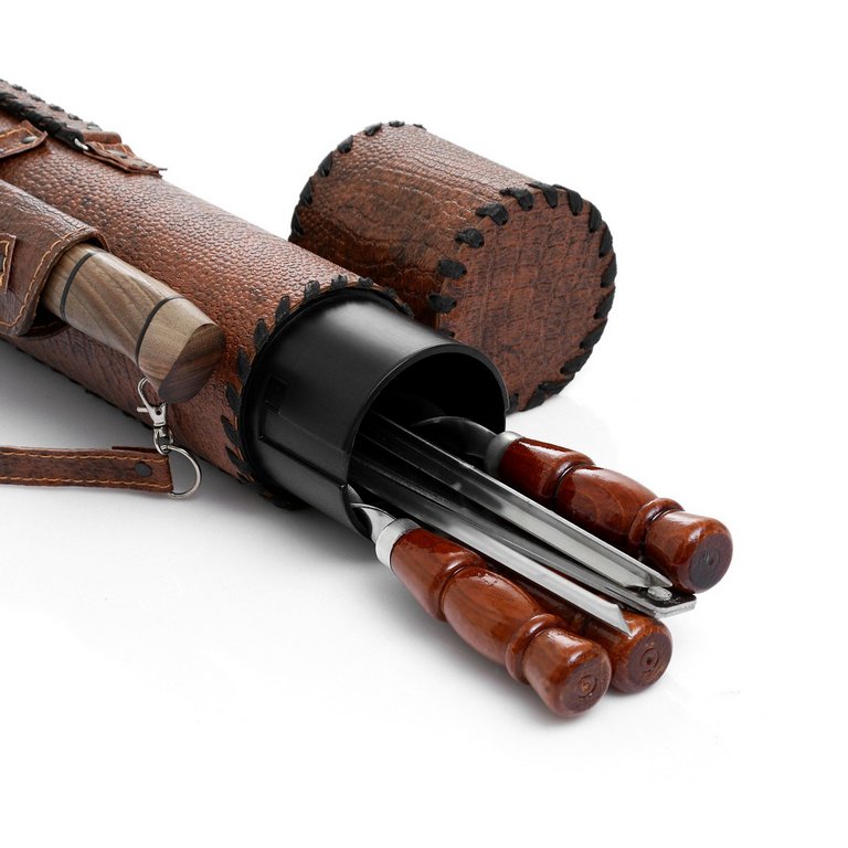 Набор туристический с шампурами "Спутник туриста" №15 в тубусе