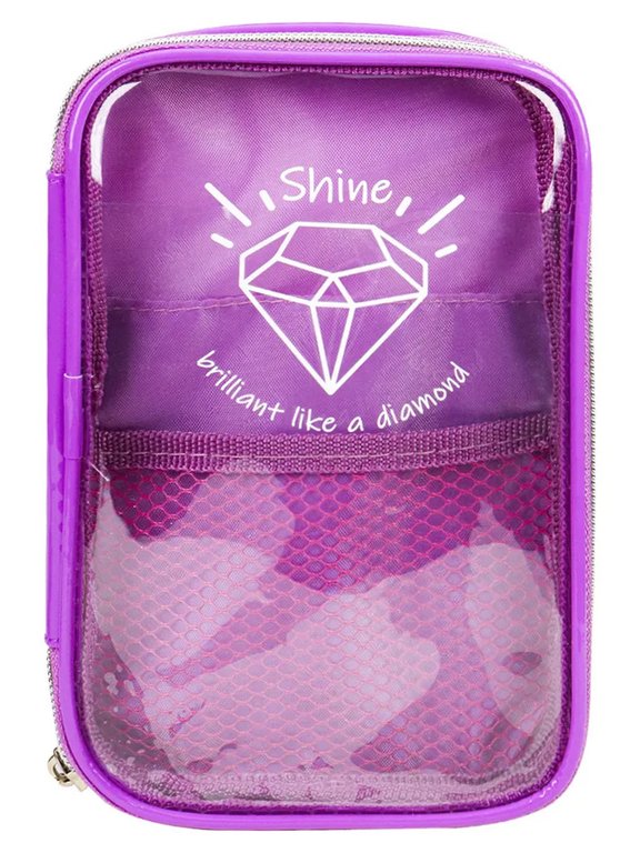 Пенал  для девочки Prof-Press "Сиреневый" 200*130*25мм силиконовый