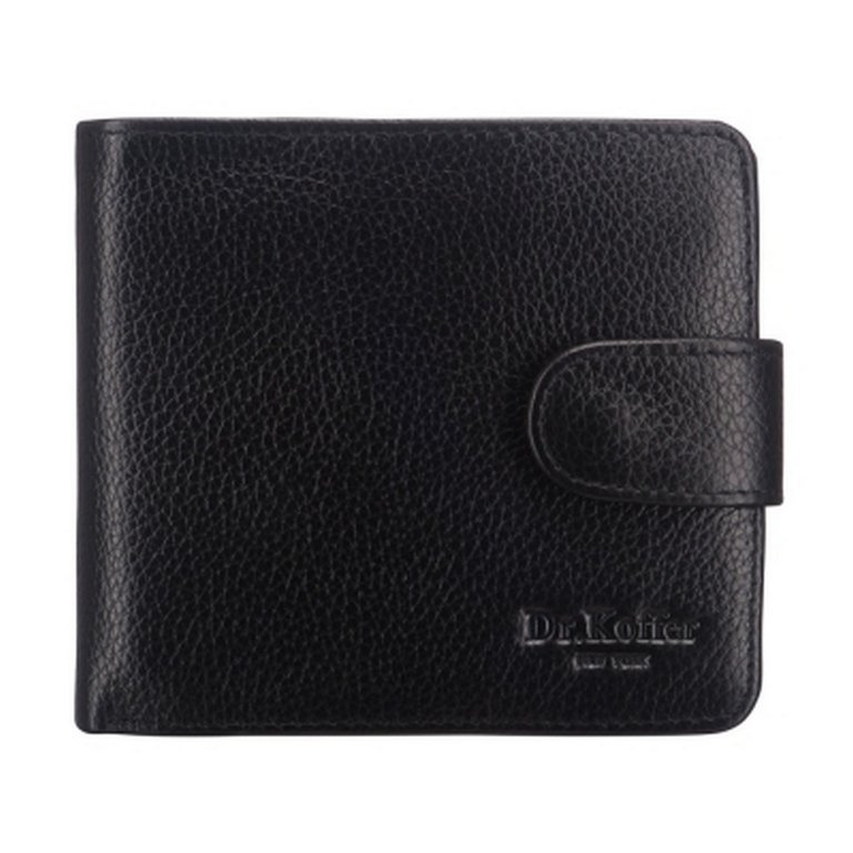 Портмоне Dr.Koffer 10*12,5см, нат. кожа, черный