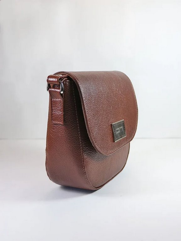 Сумка женская  D.Morelli, нат. кожа, коричневая