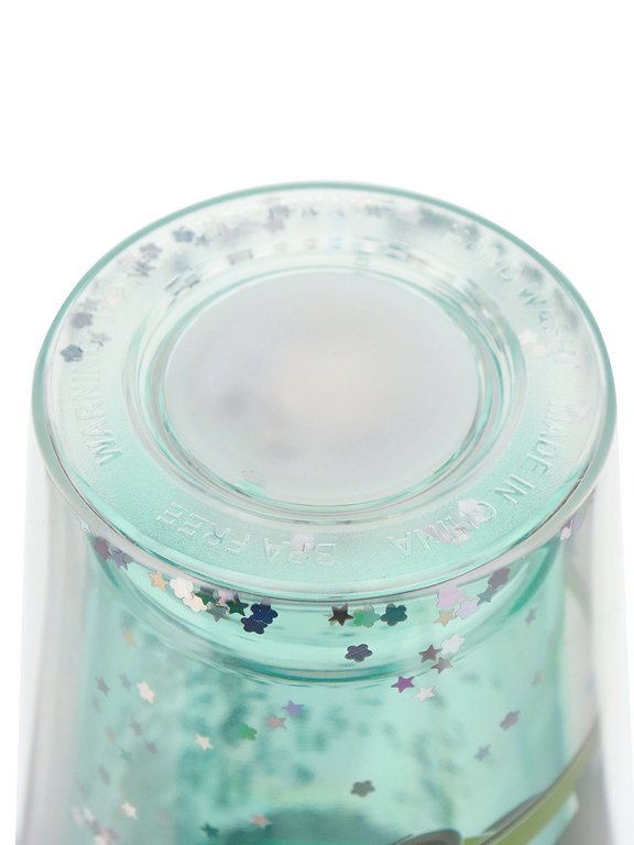 Стакан с трубочкой и крышкой, 450мл "Динозаврик и скейтборд"