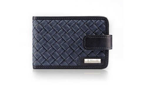 Визитница на 40 визиток D.Morelli "Денвер", с хлястиком, нат.кожа
