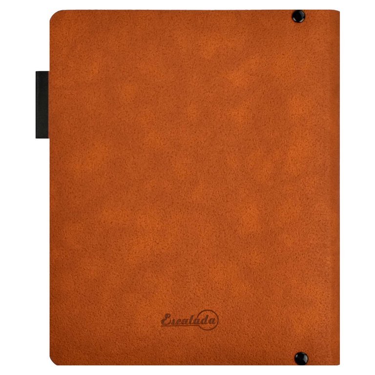 Папка обложка для сменных блоков тетрадей А5+ "Хард коричневый" кожзам, на кольцах