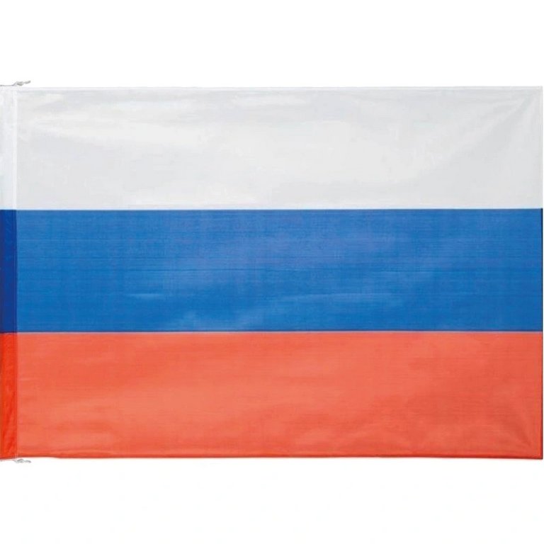 Флаг РФ  (150*225см) износопрочный  (с карманом для древка и карабинами для уличного флагштока)