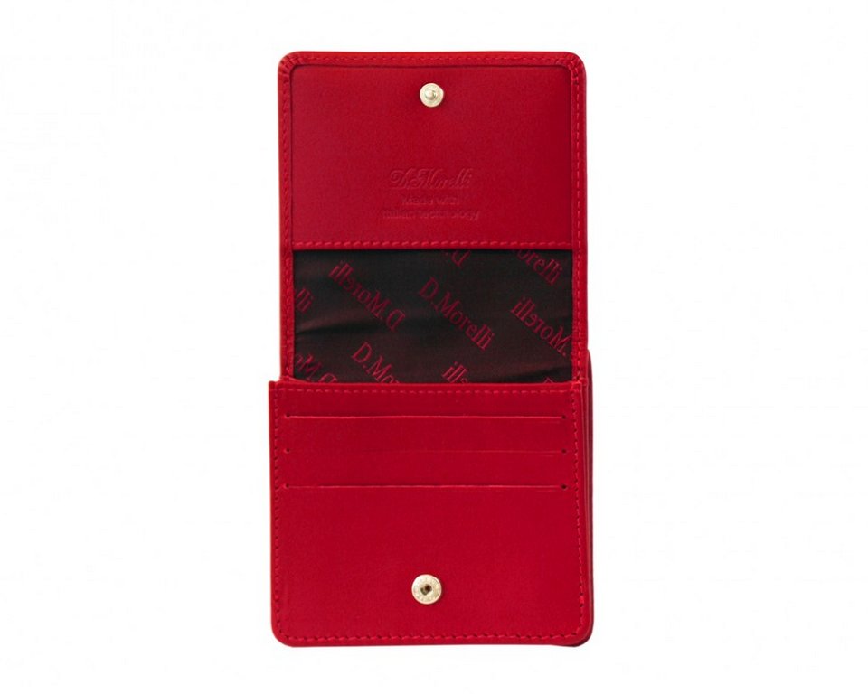 Портмоне D.Morelli женское "Энжи" мини, нат.кожа, красное
