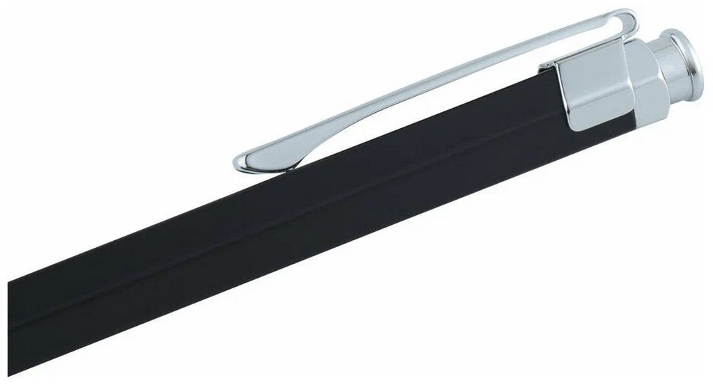 Ручка шариковая Pierre Cardin "Prizma" корпус черный/хром, синяя 0,7мм (латунь/лак)