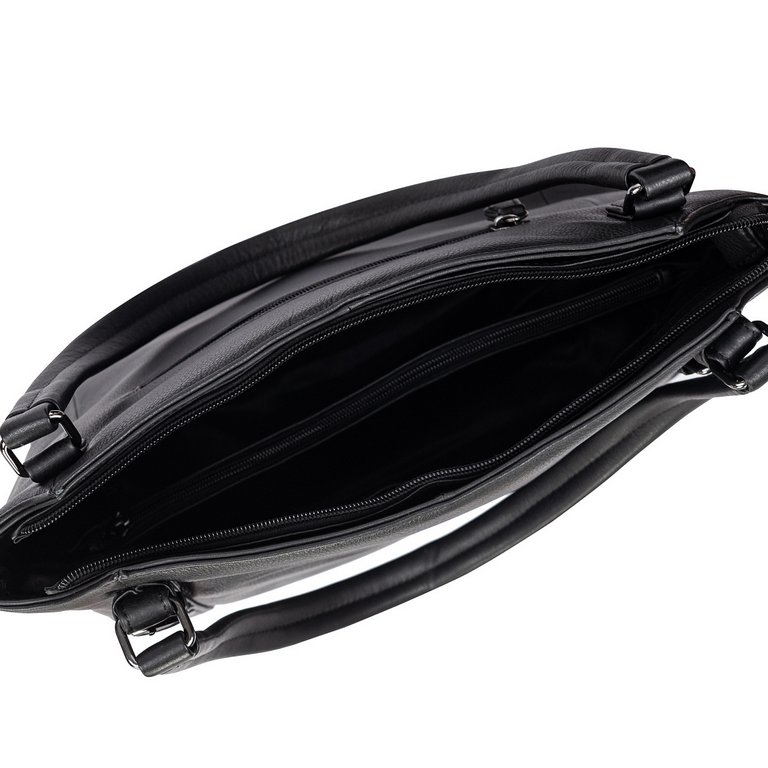 Сумка женская Dr.Koffer 33х27х13см см, нат.кожа черная