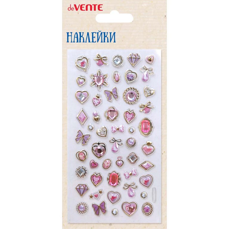Наклейки  9 х 17,5 см "PINK BLISS" deVENTE