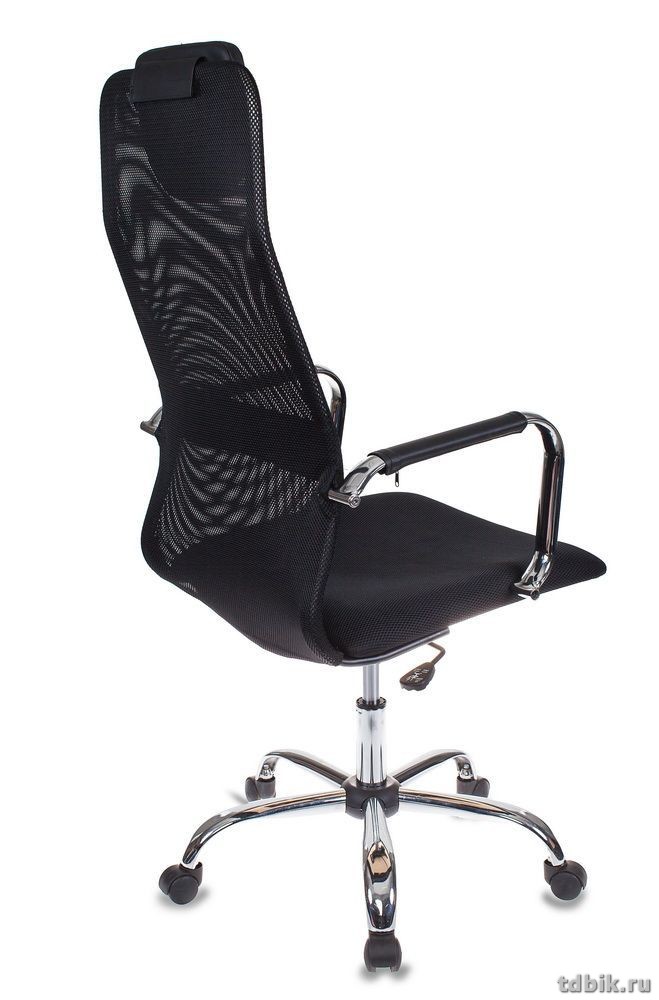 Кресло руководителя Бюрократ KB-9/BLACK  (сетка ткань крестовина хром, цв. Черный)