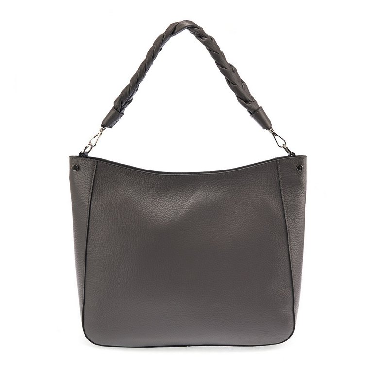 Сумка женская Dr.Koffer 35х26х10см см, нат.кожа серая