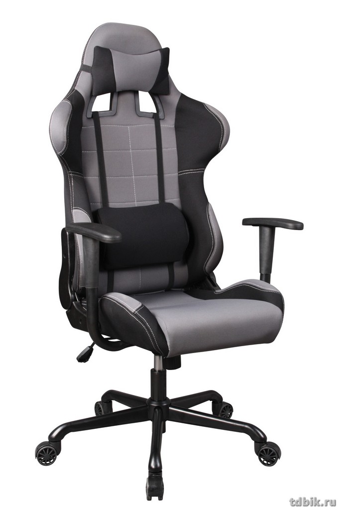 Кресло руководителя Бюрократ 771/GREY+BL (крестовина металл, цв. серый)