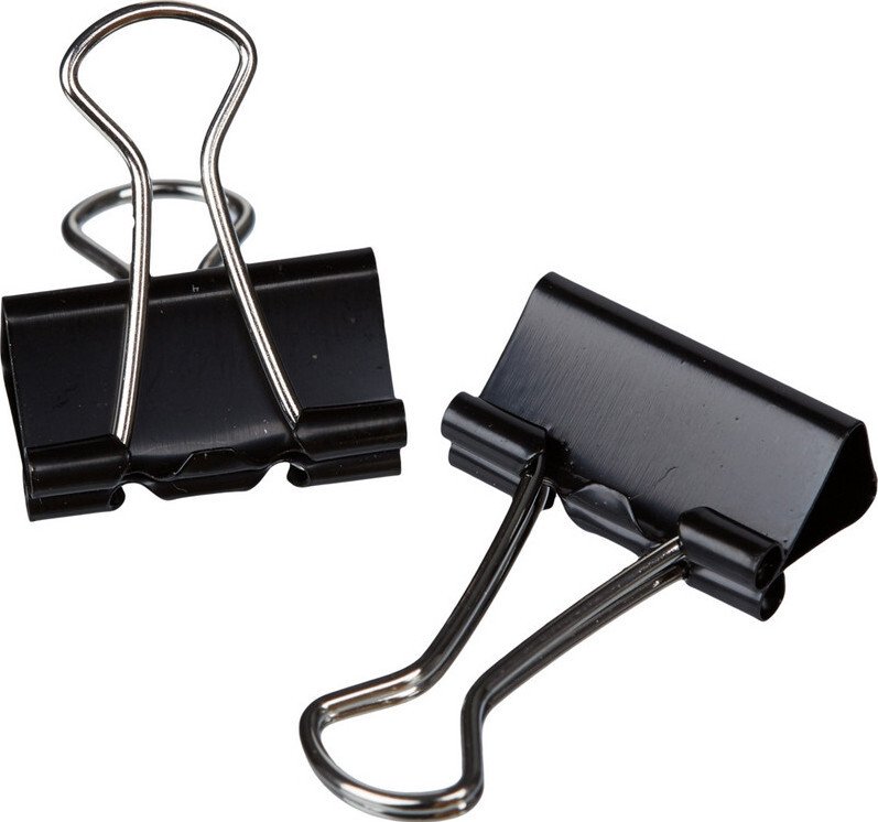 Зажим для бумаг 19 мм черный Globus