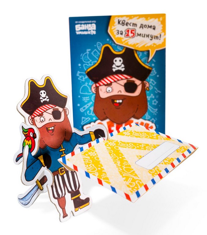 Игра настольная  Квест .4+ "Квестик пиратский Джек" БАНДА умников