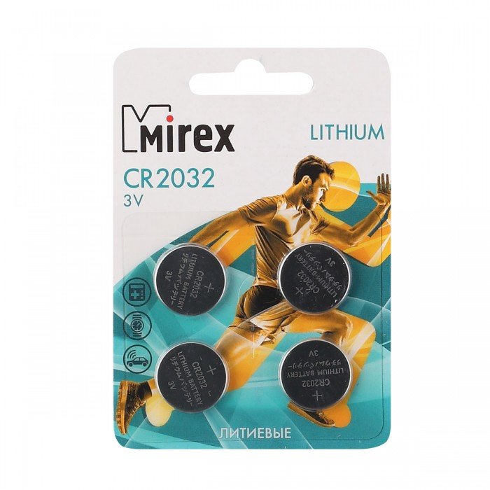 Батарейка дисковая CR2032 Mirex