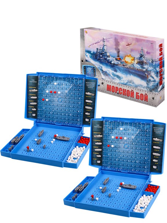 Игра настольная  .6+ "Морской Бой" Рыжий КОТ