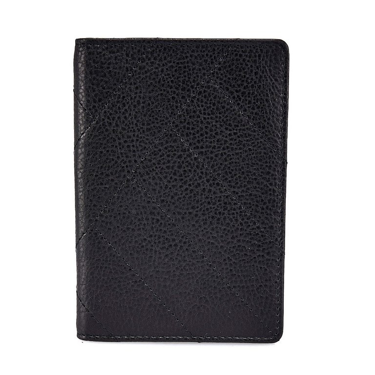 Обложка для паспорта Dr.Koffer нат. кожа, черный