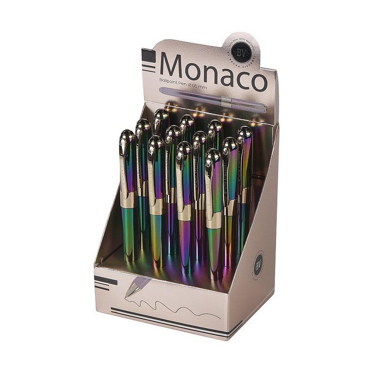 Ручка шариковая Bruno Visconti "Monaco Pearl" 0,5мм синяя (зеленый корпус)