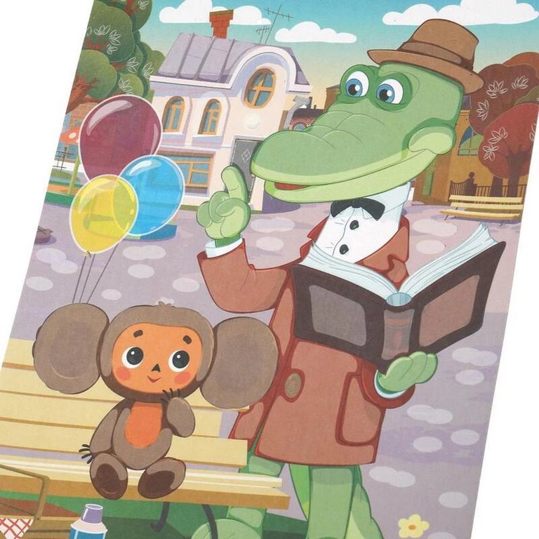 Фреска. Картина из песка "Чебурашка" 17*23 см MultiArt