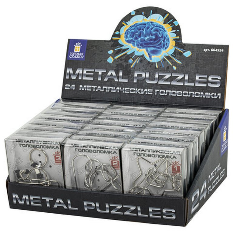 Головоломка из металла (ассорти) Золотая сказка