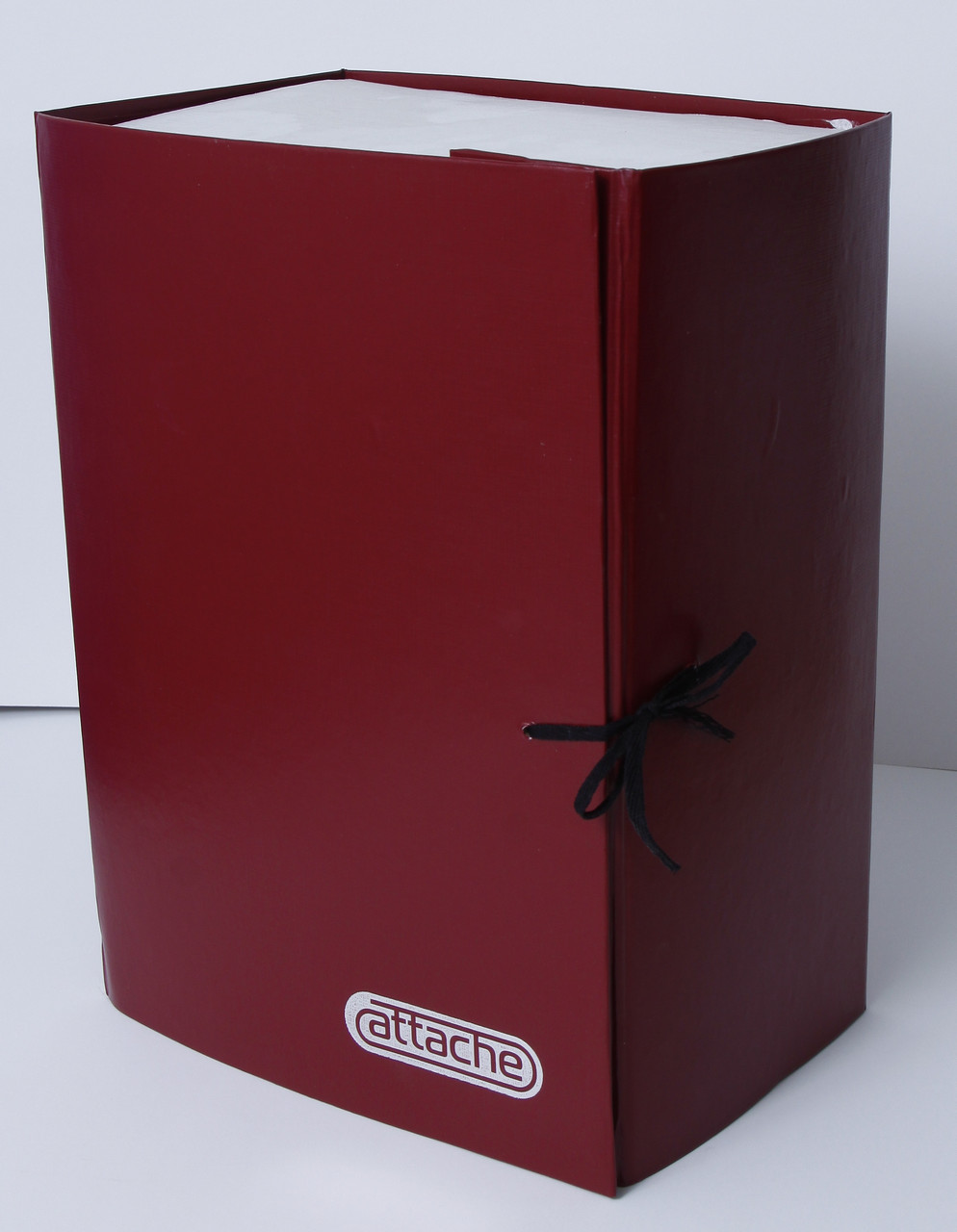 Короб архивный-бокс 150мм с завязками, бумвинил, торцы из гофрокартона А4 складной, ассорти