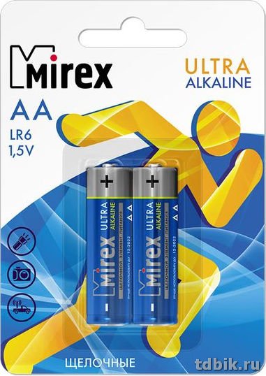 Батарейка щелочная LR-06 АА Mirex