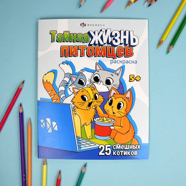 Раскраска А4 "Котики" 8л Феникс+