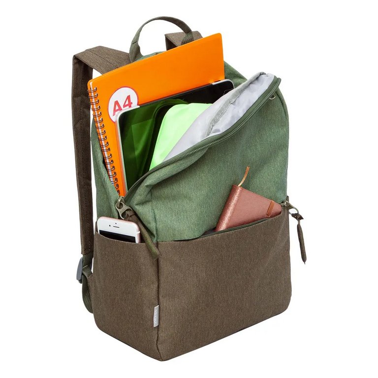 Рюкзак молодежный женский Grizzly 24*37,5*15 см хаки